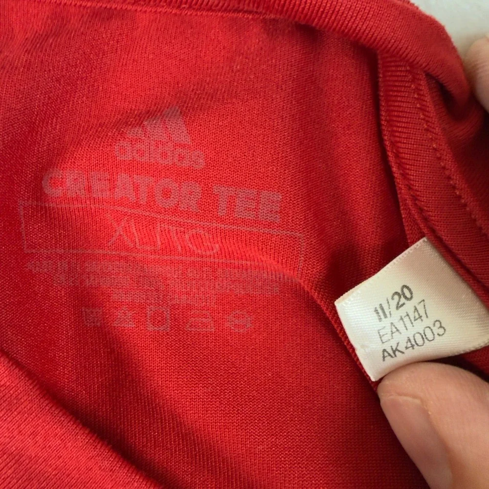 Adidas Assembly Hall Indiana Hoosiers Red Aeroready Creator‎ Tee Mens XL EA1147